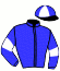 casaque portée par Godey Mme Hél. jockey du cheval de course ILEA D'IRATY, information pmu ZETURF