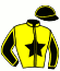 casaque portée par Nivard F. jockey du cheval de course L'ESPOIR DES BAUX, information pmu ZETURF
