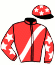 casaque portée par Forniglia W. jockey du cheval de course JAKARTA MADRIK, information pmu ZETURF