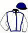 casaque portée par Hardy B. jockey du cheval de course JOKER DES LANDES, information pmu ZETURF