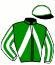 casaque portée par Placier O. jockey du cheval de course JAIDA DE MAY, information pmu ZETURF