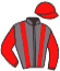 casaque portée par Nivard F. jockey du cheval de course HELIA DE LAXA, information pmu ZETURF