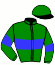 casaque portée par Migaud S. jockey du cheval de course HURIEL LUDOIS, information pmu ZETURF