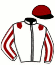 casaque portée par Da Silva J. jockey du cheval de course GOODWOOD, information pmu ZETURF