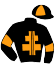 casaque portée par Langlois H. jockey du cheval de course ILLICO D'AMOUR, information pmu ZETURF