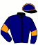 casaque portée par Frecelle Cl. jockey du cheval de course JUSTICE DELARCHAMP, information pmu ZETURF