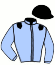 casaque portée par Thomas A. jockey du cheval de course ILUZIO DE BUCY, information pmu ZETURF
