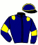 casaque portée par Heurtebise M. jockey du cheval de course DONOVAN DARK, information pmu ZETURF