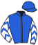 casaque portée par Blanchouin T. jockey du cheval de course STELLO TALLY, information pmu ZETURF