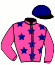 casaque portée par Dumouch Th. jockey du cheval de course DAVID'S STORM, information pmu ZETURF