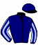 casaque portée par Abrivard P. jockey du cheval de course KELLA DU DONJON, information pmu ZETURF