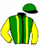 casaque portée par Van Den Putte Jr J. jockey du cheval de course IMPERIAL DE LARRE (FR), information pmu ZETURF