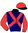 casaque portée par Hubert A. jockey du cheval de course FELINA DE JOYERE, information pmu ZETURF