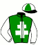 casaque portée par Peltier E. jockey du cheval de course LE ROCKER DE PLAY, information pmu ZETURF