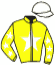 casaque portée par Megissier C. jockey du cheval de course KARA DU BELLAY, information pmu ZETURF