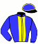 casaque portée par Szczesny L. jockey du cheval de course KASH D'EPUISAY, information pmu ZETURF