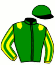 casaque portée par Lemonnier Mlle J. jockey du cheval de course DUC VIVANCIERE, information pmu ZETURF