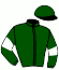 casaque portée par Trullier T. jockey du cheval de course ISOBEL BLEU, information pmu ZETURF