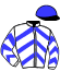 casaque portée par Mackay A. jockey du cheval de course KING SUN (FR), information pmu ZETURF