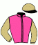 casaque portée par Perrette Q. jockey du cheval de course RHODAFROST (FR), information pmu ZETURF