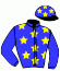 casaque portée par Lemaitre A. jockey du cheval de course CROQUEMBOUCHE (FR), information pmu ZETURF