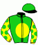 casaque portée par Speicher T. jockey du cheval de course SILK THREAD (FR), information pmu ZETURF