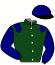 casaque portée par Planque S. jockey du cheval de course KIT DE CERISY, information pmu ZETURF