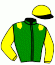 casaque portée par Planque S. jockey du cheval de course FREJA, information pmu ZETURF
