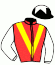 casaque portée par Pacaut Mlle C. jockey du cheval de course BAILEYS BLESSING, information pmu ZETURF