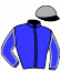 casaque portée par Grosbois C. jockey du cheval de course JANE VIOLETTA, information pmu ZETURF