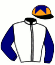 casaque portée par Crublet E. jockey du cheval de course TIGER ROCK, information pmu ZETURF