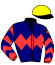 casaque portée par Hardouin E. jockey du cheval de course SAGALITA, information pmu ZETURF