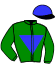 casaque portée par Rousset Y. jockey du cheval de course SHAMABEND, information pmu ZETURF