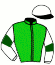 casaque portée par Claudic J. jockey du cheval de course LINFOLD LADY, information pmu ZETURF