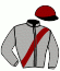casaque portée par Mula Fra. jockey du cheval de course TWIST OF ART, information pmu ZETURF