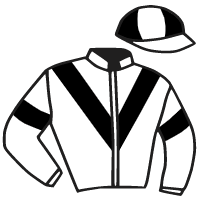 casaque portée par Suisse Mlle Léa jockey du cheval de course ORATORIO DE L AUBE, information pmu ZETURF