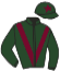casaque portée par Grondin Pie. A. jockey du cheval de course BURGANDY, information pmu ZETURF