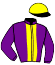 casaque portée par Michel Kil. jockey du cheval de course JOLITA BAIE, information pmu ZETURF