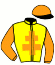 casaque portée par Richard G. jockey du cheval de course RHODAX, information pmu ZETURF