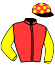 casaque portée par Lemaitre A. jockey du cheval de course GALETANO, information pmu ZETURF