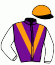 casaque portée par Bayle F. jockey du cheval de course SHOWLY, information pmu ZETURF