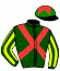casaque portée par Reveley J. jockey du cheval de course EDEN DU HOUX, information pmu ZETURF