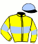 casaque portée par Gauffenic N. jockey du cheval de course BLISSIMO, information pmu ZETURF