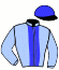 casaque portée par Ferdig-zimmermann Fred. jockey du cheval de course TIME TRAIN, information pmu ZETURF