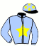 casaque portée par Demuro C. jockey du cheval de course ROYAL VELVET, information pmu ZETURF
