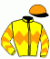 casaque portée par Besnier H. jockey du cheval de course IN MY LIFE, information pmu ZETURF
