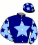 casaque portée par Rabhi Mme E. jockey du cheval de course PARISIAN BELLE, information pmu ZETURF