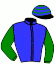 casaque portée par Pouchin A. jockey du cheval de course PERTUSATO, information pmu ZETURF