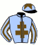 casaque portée par Meunier Gab. jockey du cheval de course COVER POINT, information pmu ZETURF
