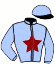 casaque portée par Marie Benj. jockey du cheval de course WAITARA, information pmu ZETURF